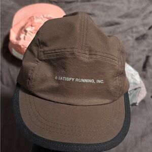 Brown Satisfy Running Cap, lightweight
